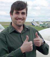 Morgan Ross after achieving his instructor rating.