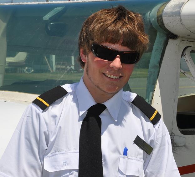 James after the flight.